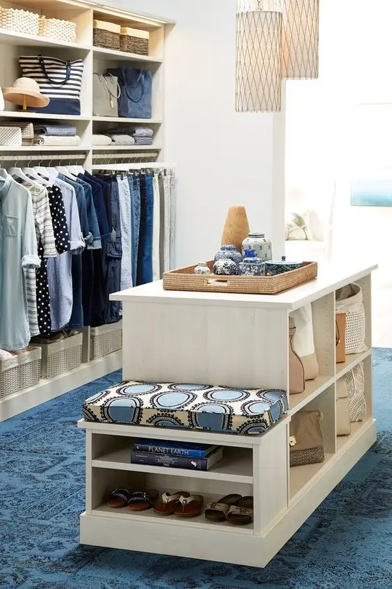 seaside inspired closet