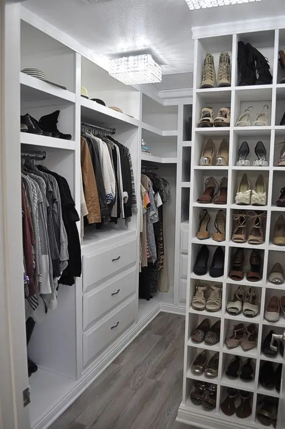 cosy organised closet