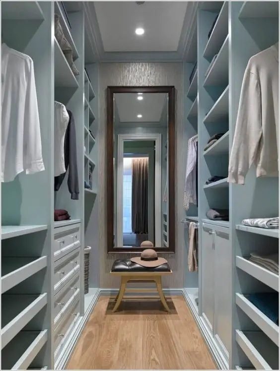 blue closet