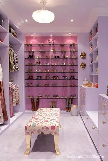 pink bedroom closet