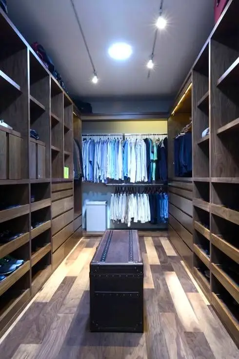 rustic modern closet