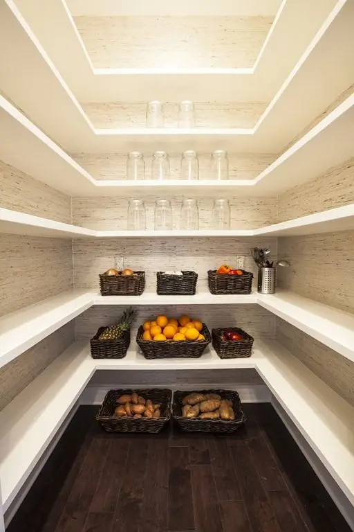 spacious kitchen pantry