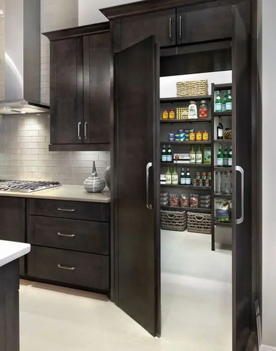 hidden kitchen pantry