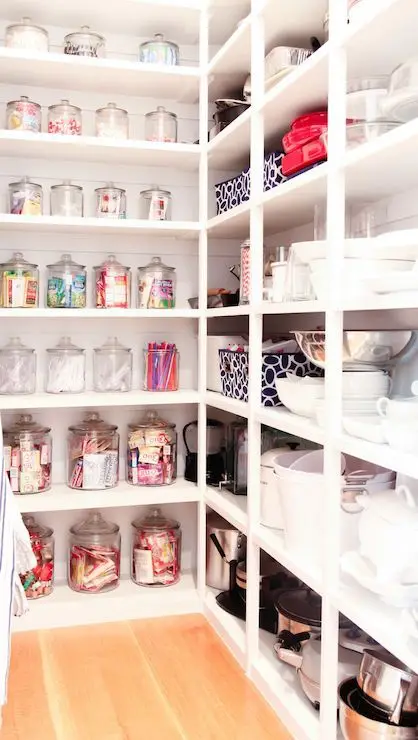 bright kitchen pantry