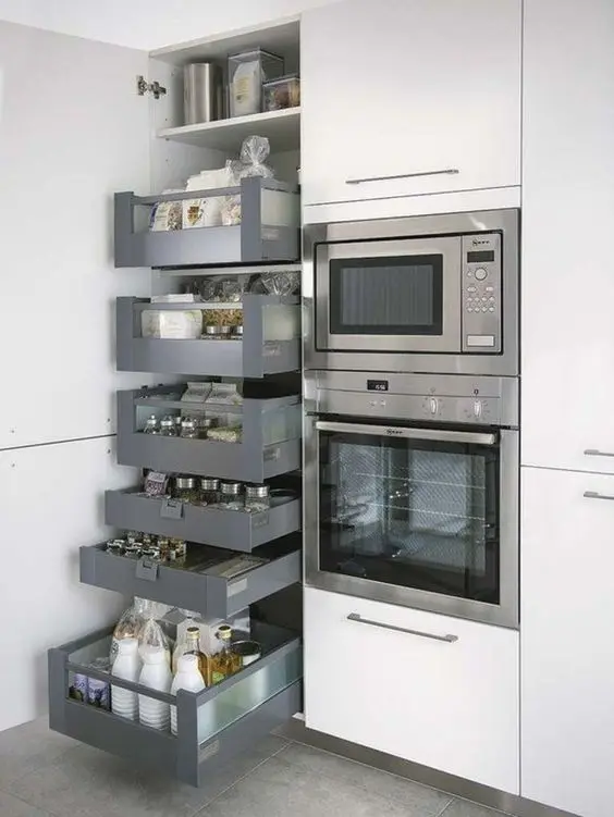 pull-out shelves