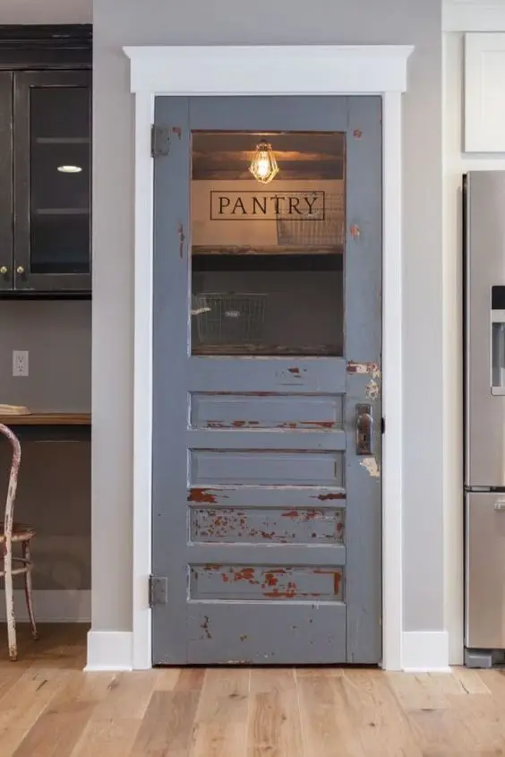 shabby chic pantry door