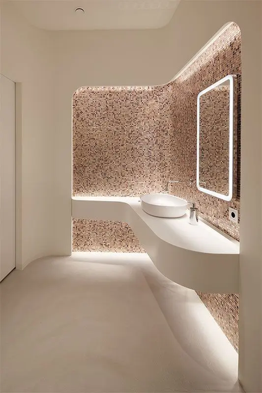 white bathroom