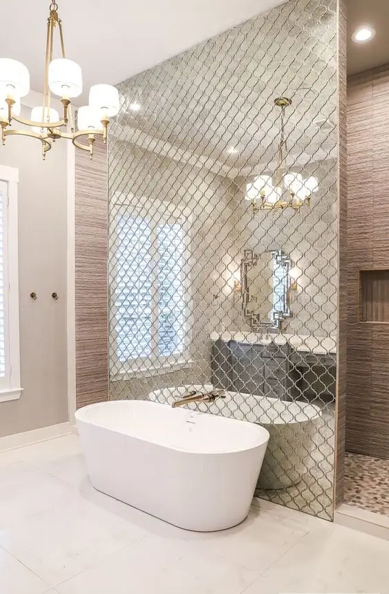 chic bathroom mirror