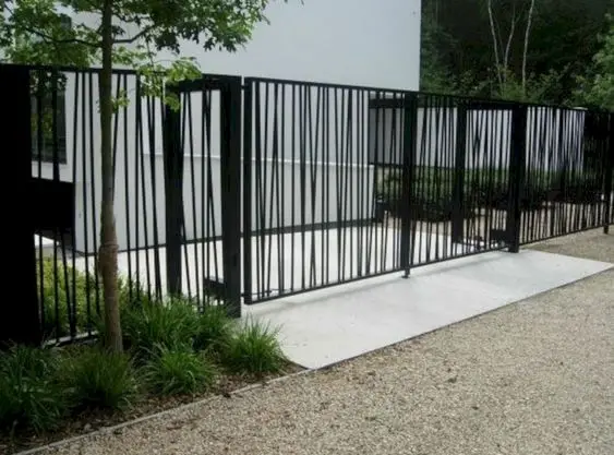 minimalist steel gate