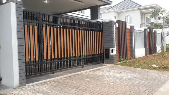 wood and iron gate