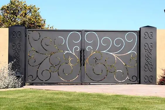 lasered metal gate