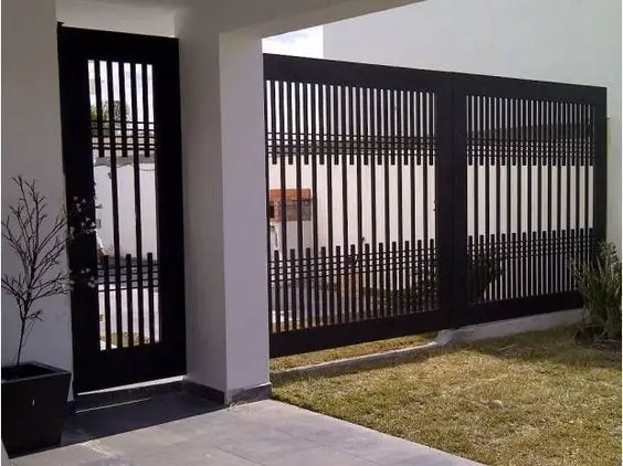 modern black gate