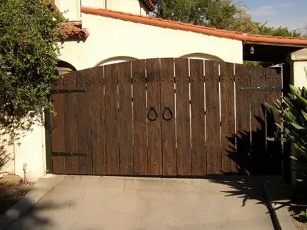 wood barndoors gate