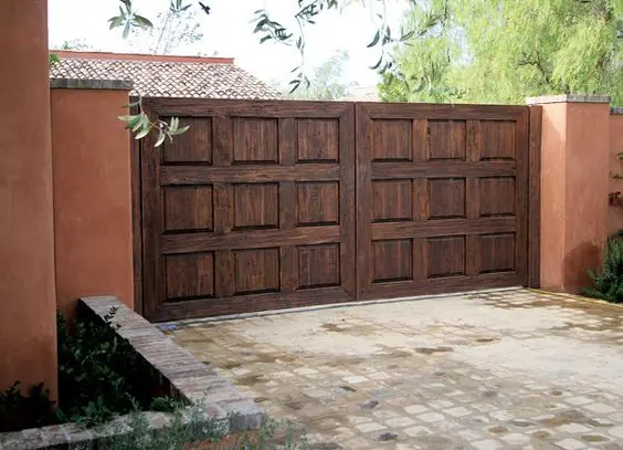 classic wood gate