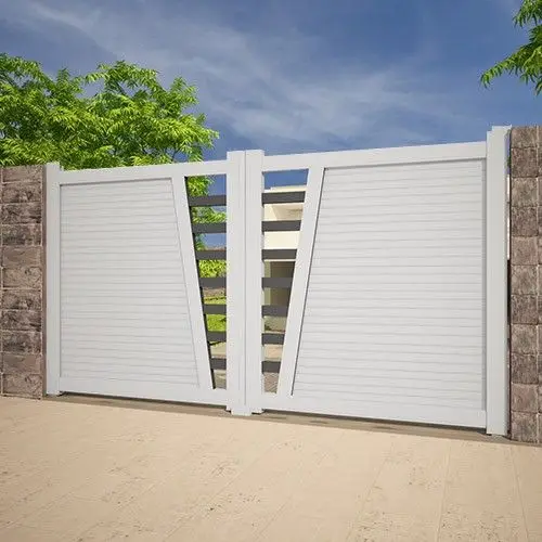 elegant white gate