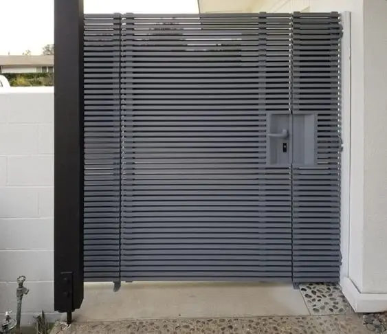 modern steel gate