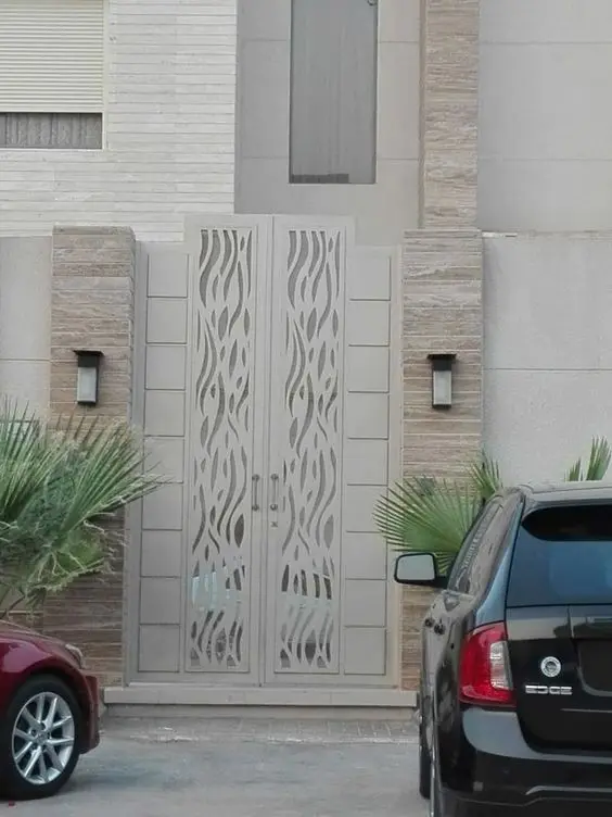 laser cut steel gate