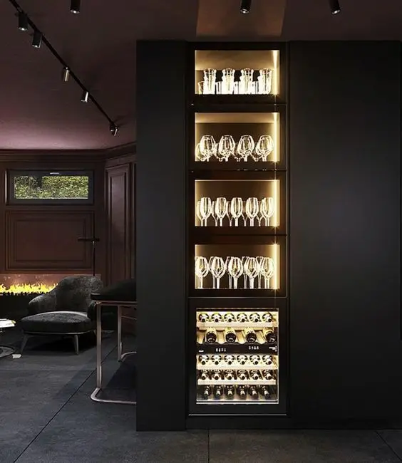 modern wall bar