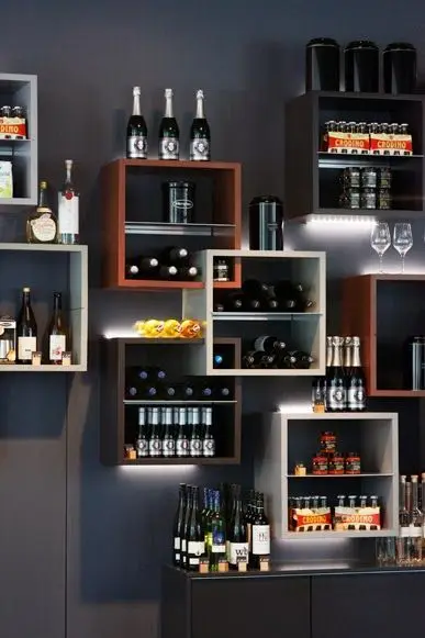 modern wall bar