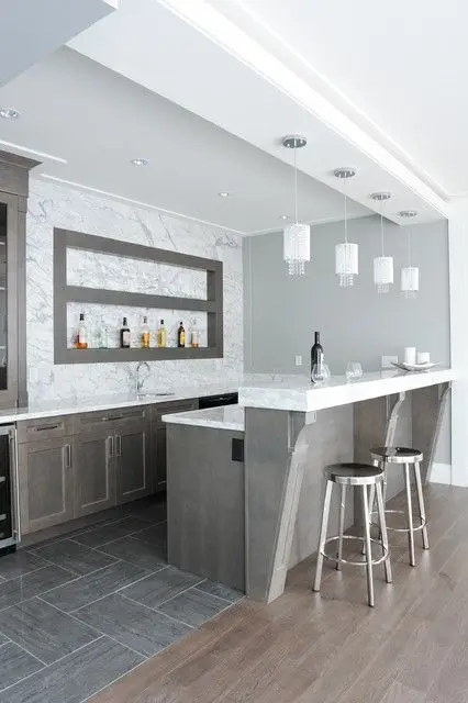 bright marbled bar