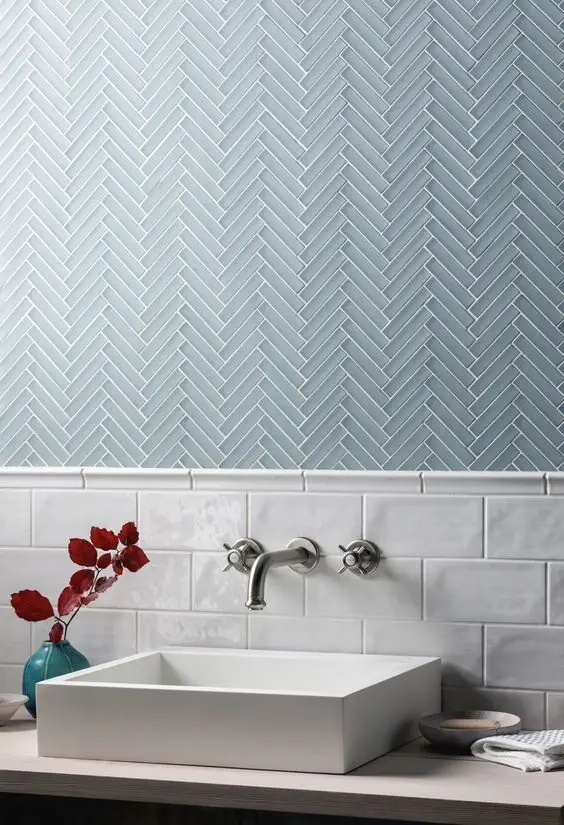 glacier glass bathroom tiles
