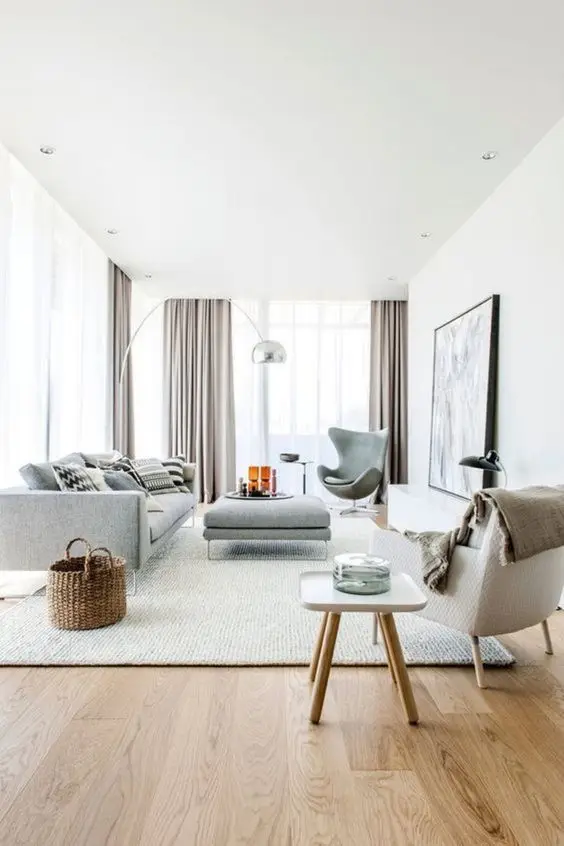 stylish minimalist living room