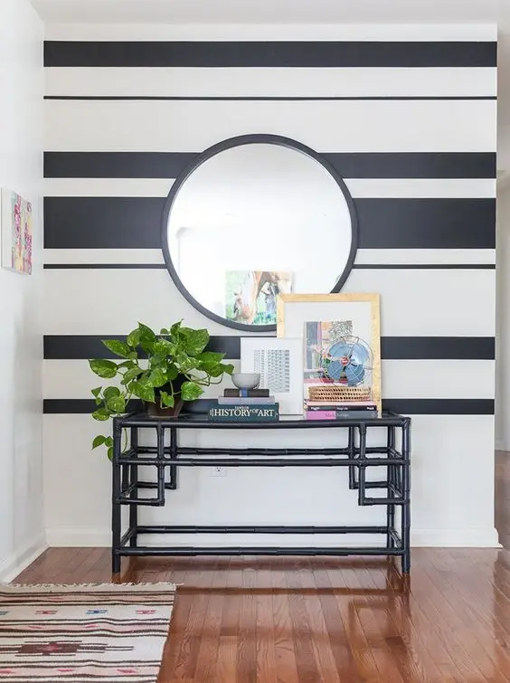 elegant coastal foyer