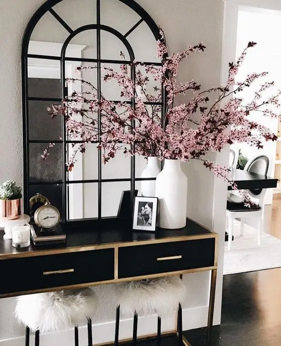 chic apartment foyer