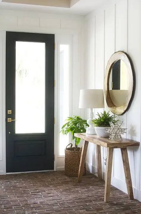 modern farmhouse foyer