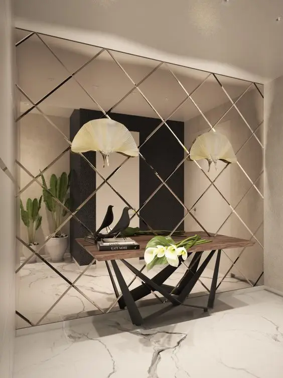 posh modern foyer