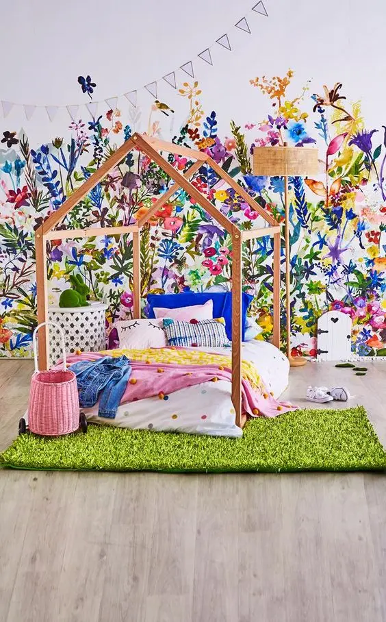 garden themed bedroom
