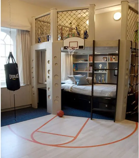 sporty kids bedroom