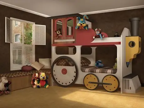 train kids bedroom