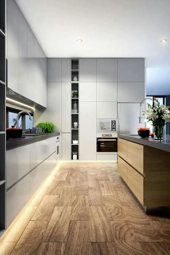 grey modern kitchen