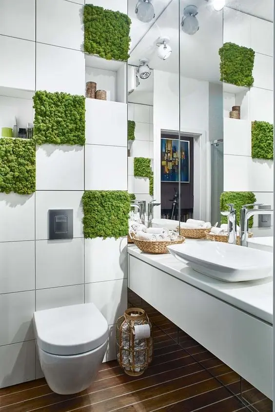 living moss wall tiles