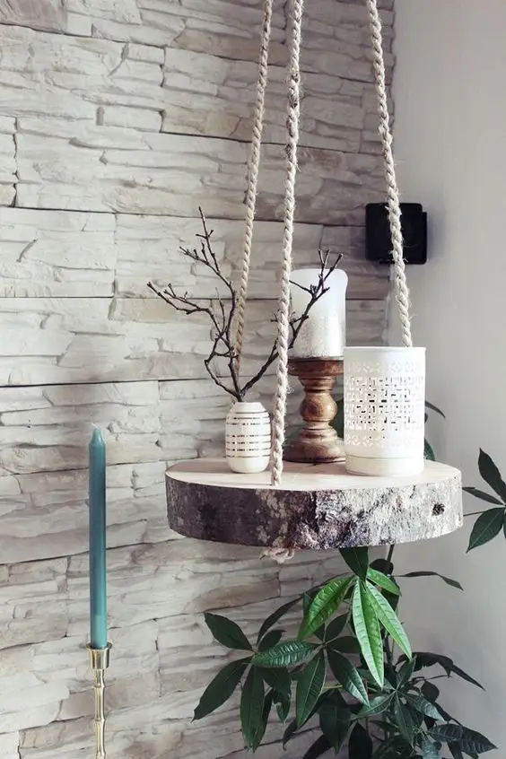 log slice hanging table