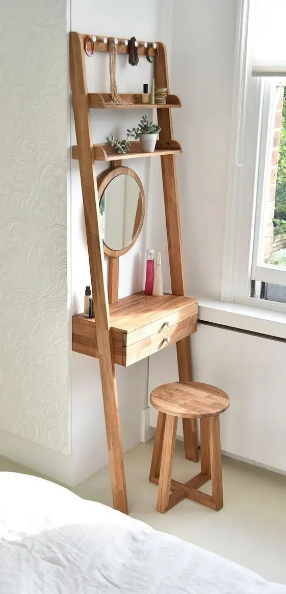 diy ladder dresser
