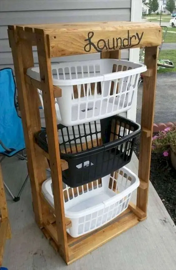 laundry basket rack