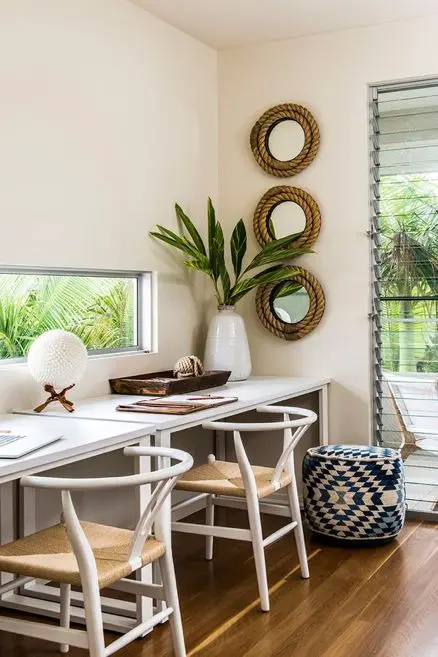 modern home office for two