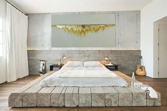 modern rustic bedroom
