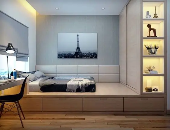small apartment bedroom