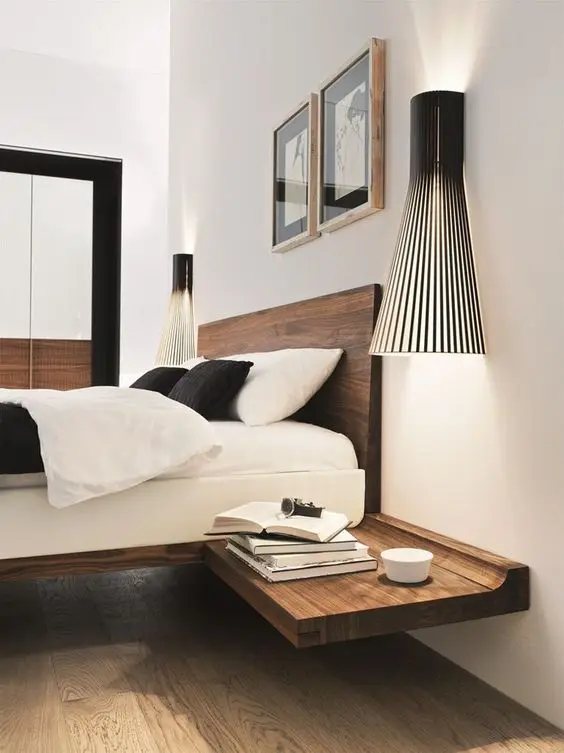 built in night table