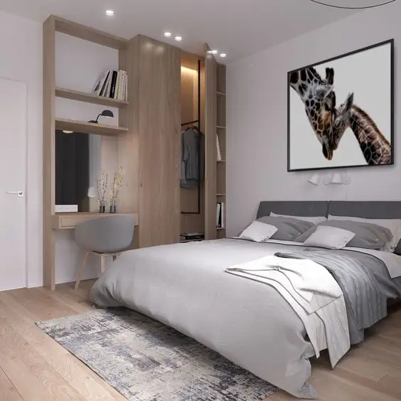 modern guest bedroom