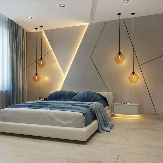 modern luxurious bedroom