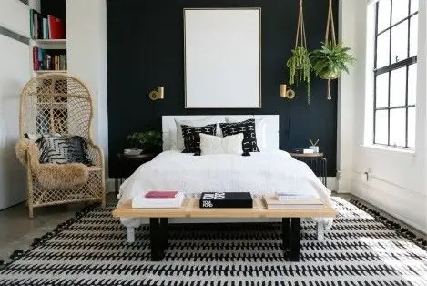quirky modern bedroom