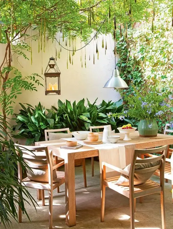 backyard dining table