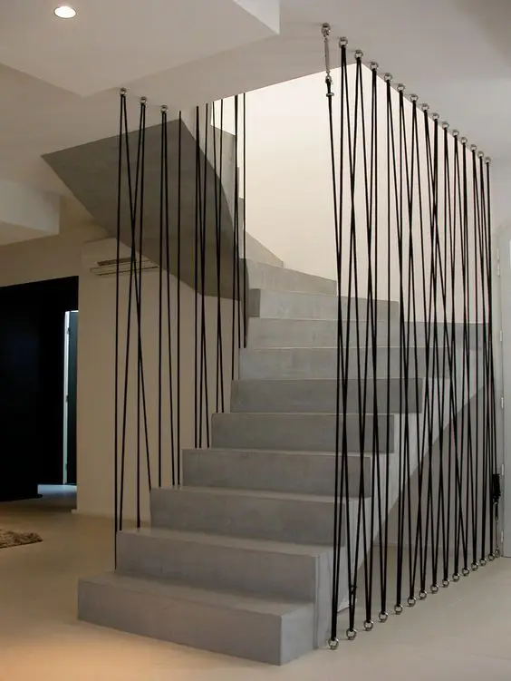 modern concrete stairs