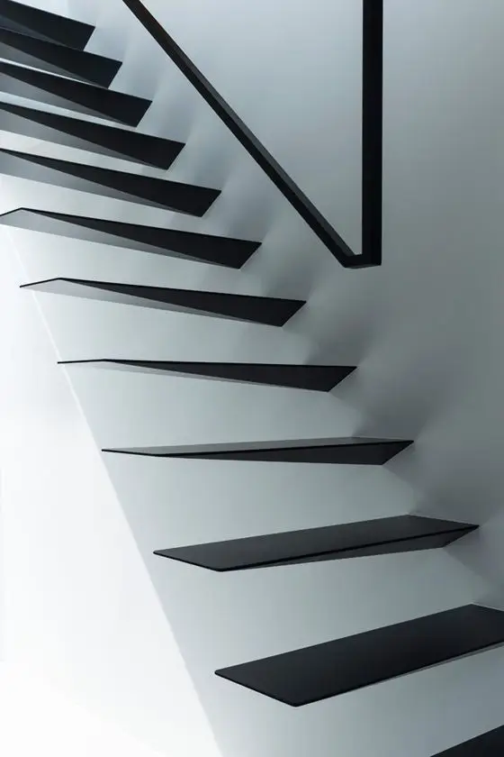 modern metal stairs