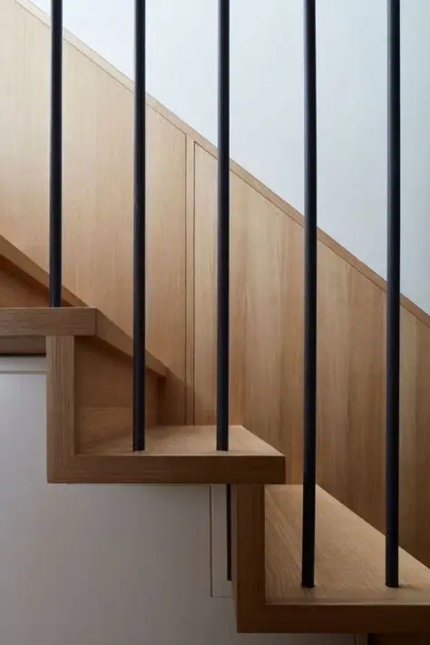 modern rustic stairs