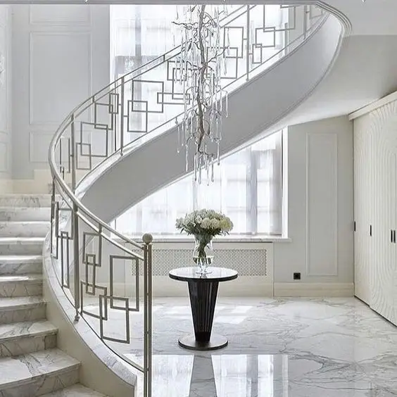 elegant marbled foyer